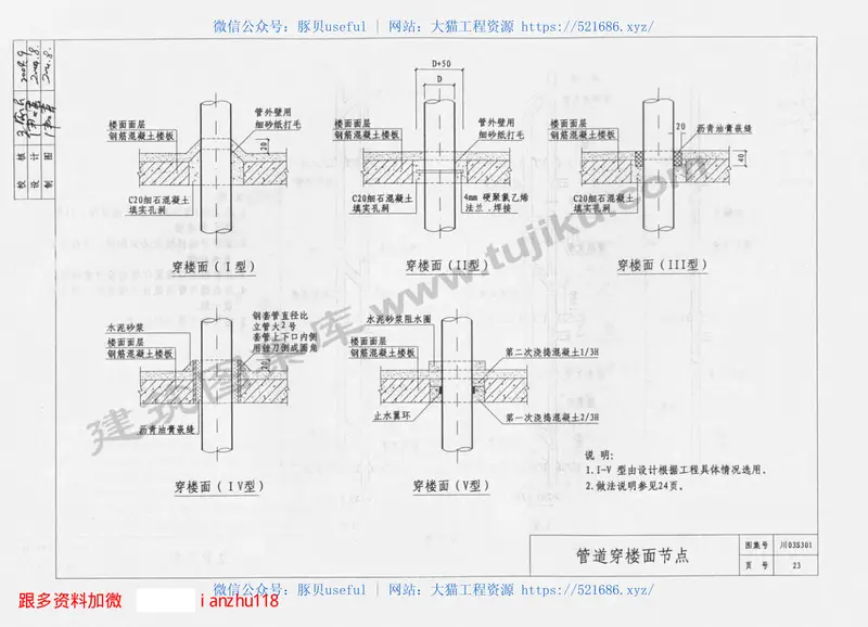 川03S301硬聚氯乙烯塑料管排水系统卫生设备安装图集 预览图