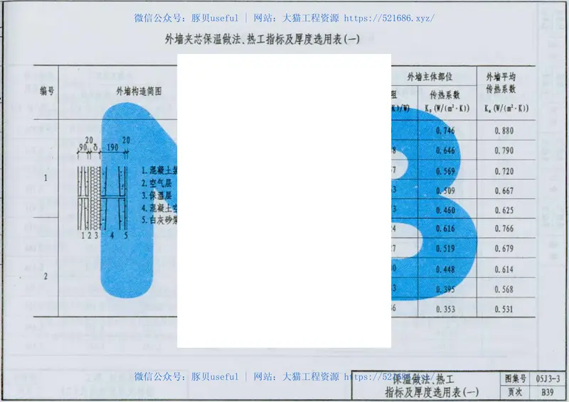 05系列内蒙古建筑标准设计图集05J3-3外墙夹心保温p 预览图