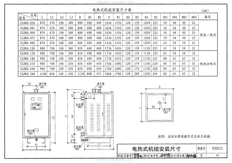 05SS121热水机组选用与安装 预览图