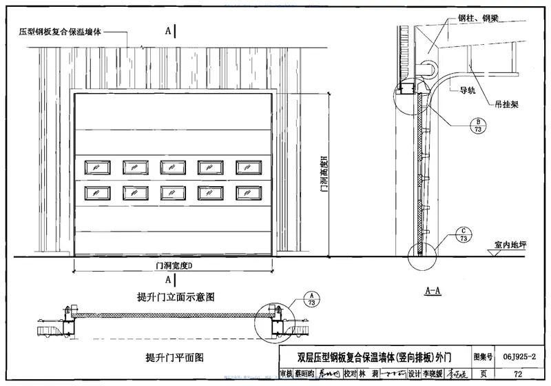 06J925-2压型钢板、夹芯板屋面及墙体建筑构造(二) 预览图