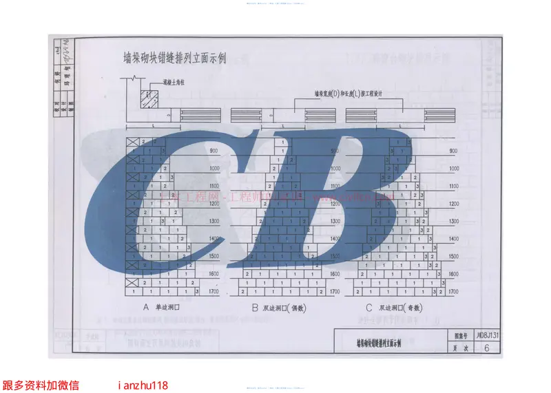 川08J131复合硅酸盐保温砌块填充墙构造图集 预览图