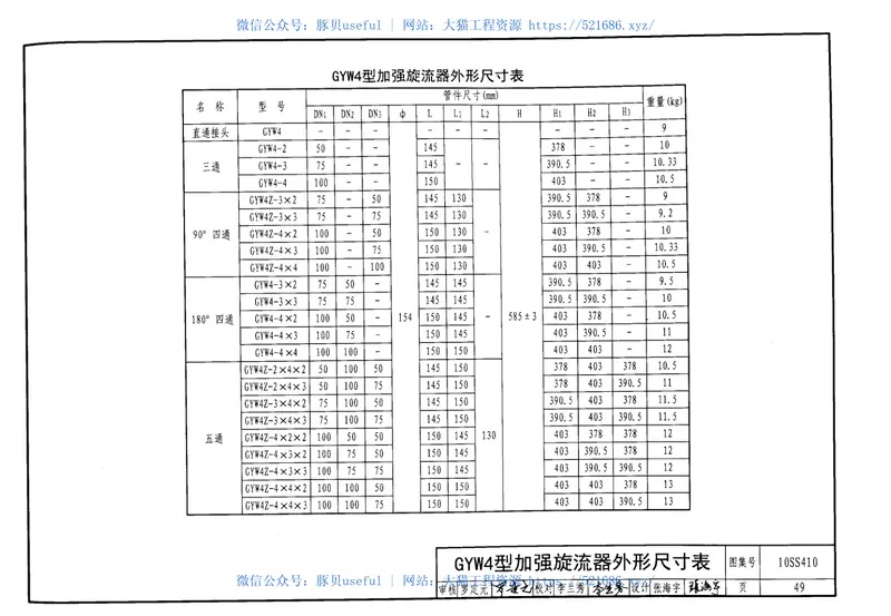 10SS410建筑特殊单立管排水系统安装图集 预览图