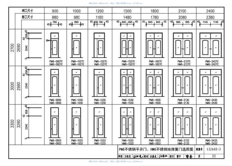 13J602-3不锈钢门窗 预览图