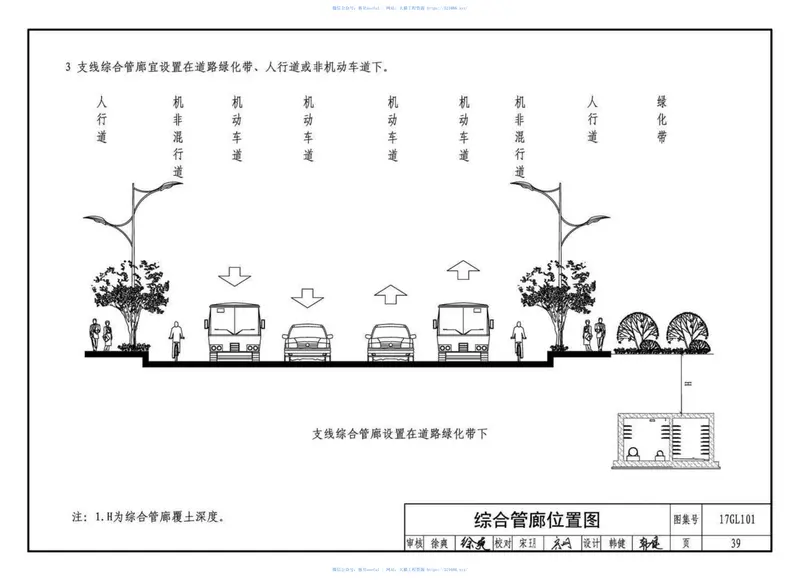 17GL101综合管廊工程总体设计及图示 预览图