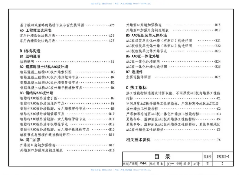 19CJ85-1：装配式建筑蒸压加气混凝土板围护系统 预览图