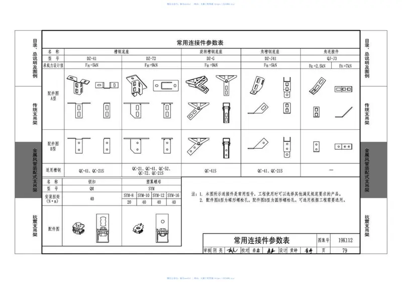 19K112_金属_非金属风管支吊架_含抗震支吊架 预览图