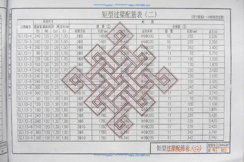 辽2004G307钢筋混凝土过梁 预览图