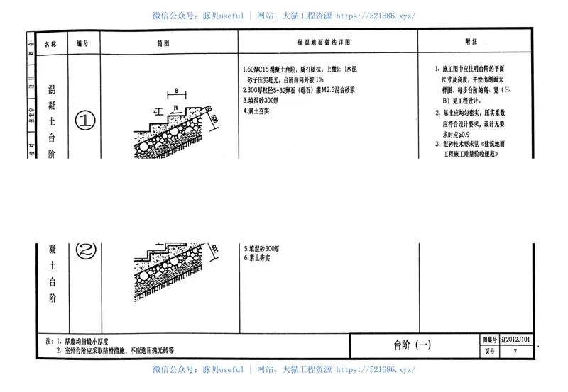 辽2012j101室外工程、墙体保温构造 预览图