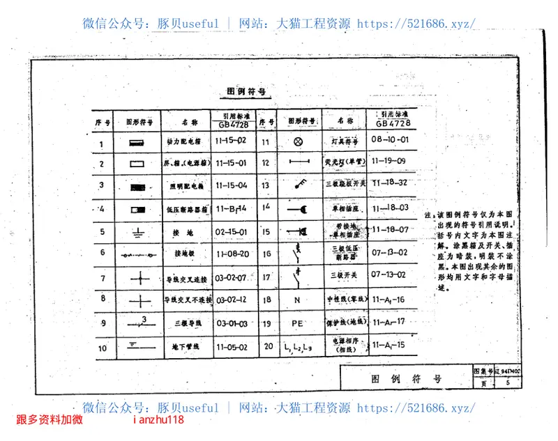 辽94D402住宅建筑集中电能计量表箱配电安装图 预览图