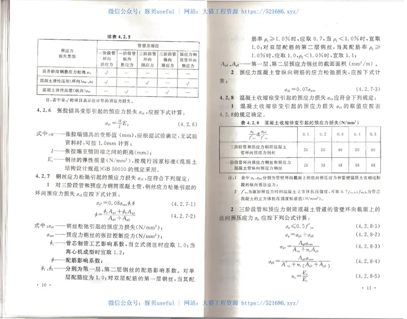 CECS140-2011给水排水工程埋地预应力混凝土管和预应力钢筒混凝土管管道结构设计规程 预览图
