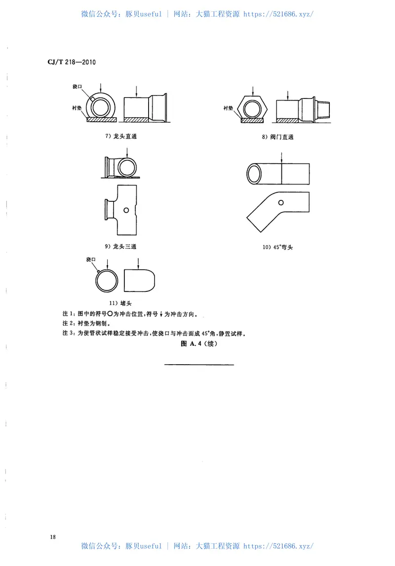 CJT218-2010给水用丙烯酸共聚聚氯乙烯管材及管件 预览图