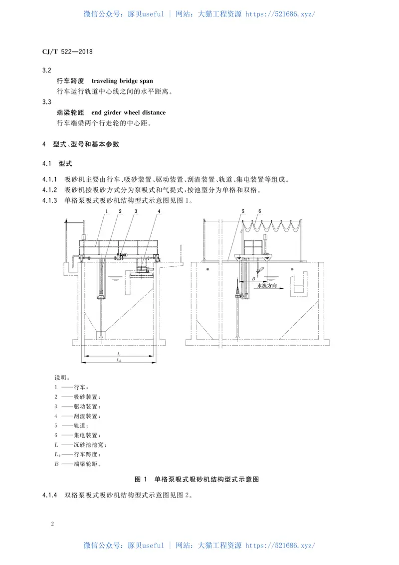 CJT522-2018污水处理用沉砂池行车式吸砂机 预览图