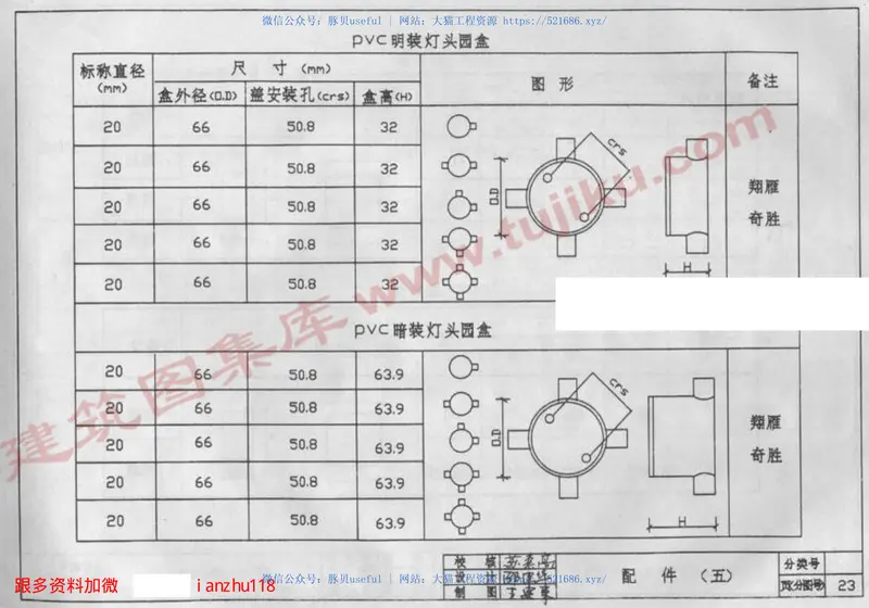 苏D9702无增塑阻燃型PVC配线管安装图集 预览图