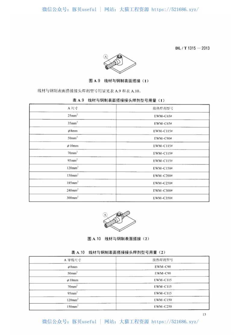 DLT1315-2013电力工程接地装置用放热焊剂技术条件 预览图