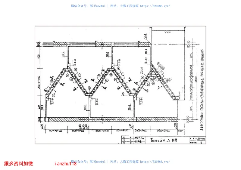 苏G9407现浇钢筋砼折梁住宅楼梯 预览图