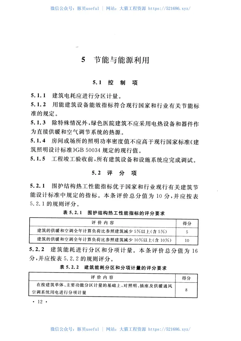 GBT51153-2015绿色医院建筑评价标准 预览图
