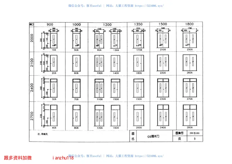 苏J001-2000钢木门(2) 预览图
