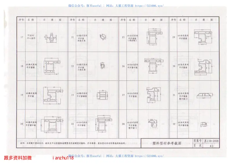 苏J30-2008塑料门窗 预览图