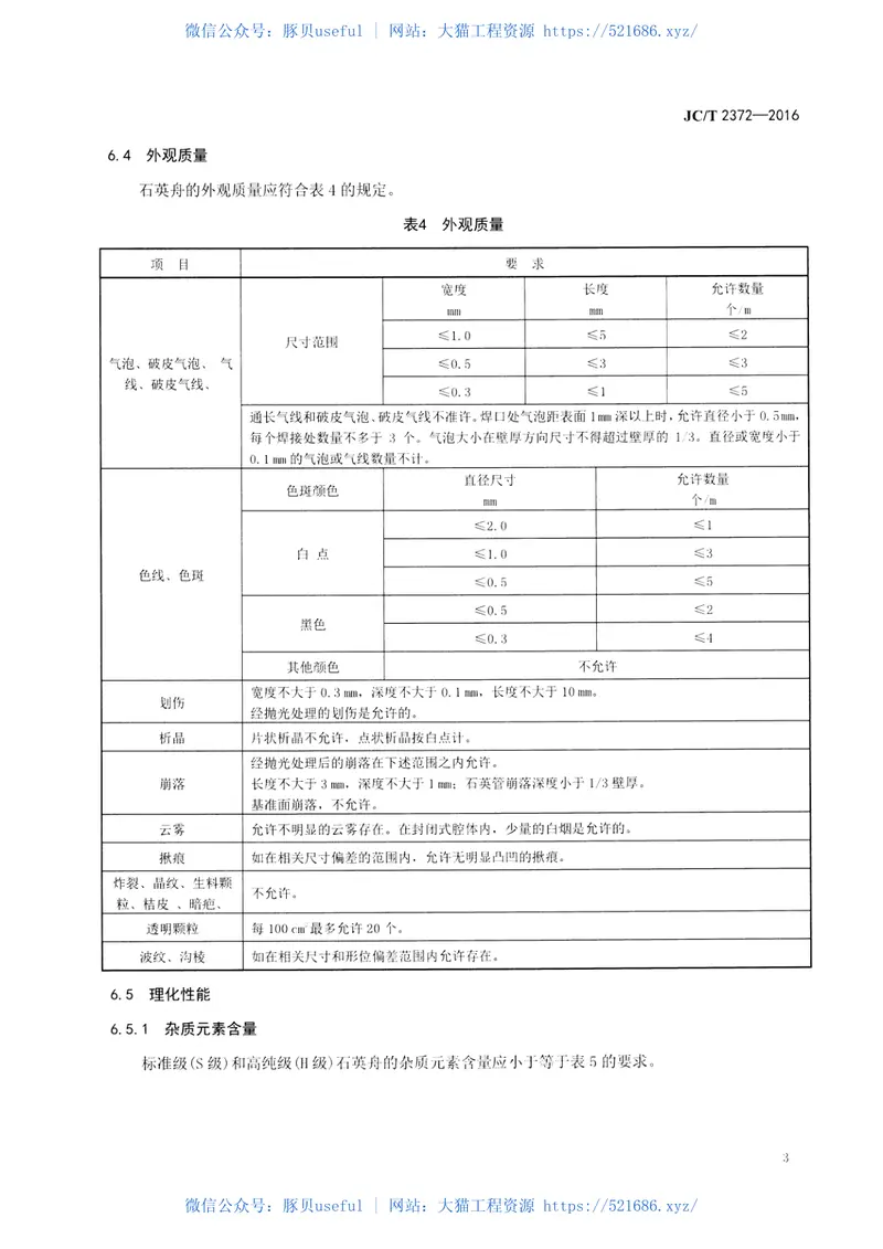JCT2372-2016集成电路用石英舟 预览图