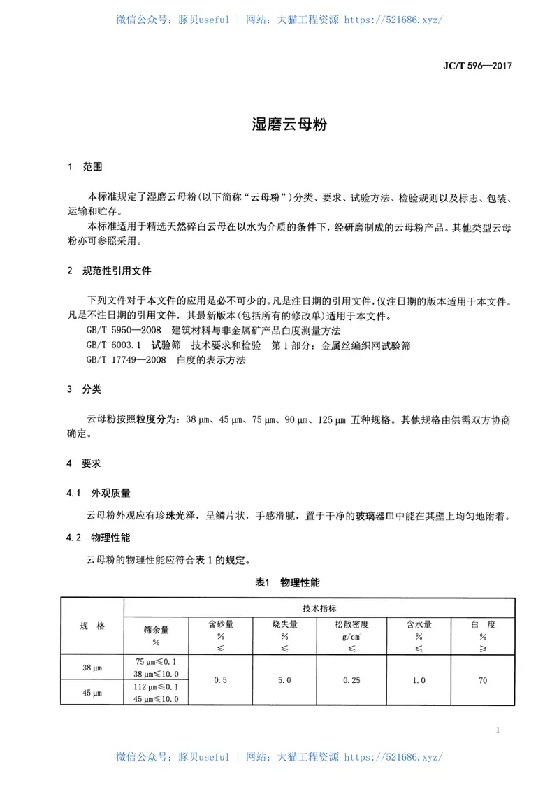 JCT596-2017湿磨云母粉 预览图