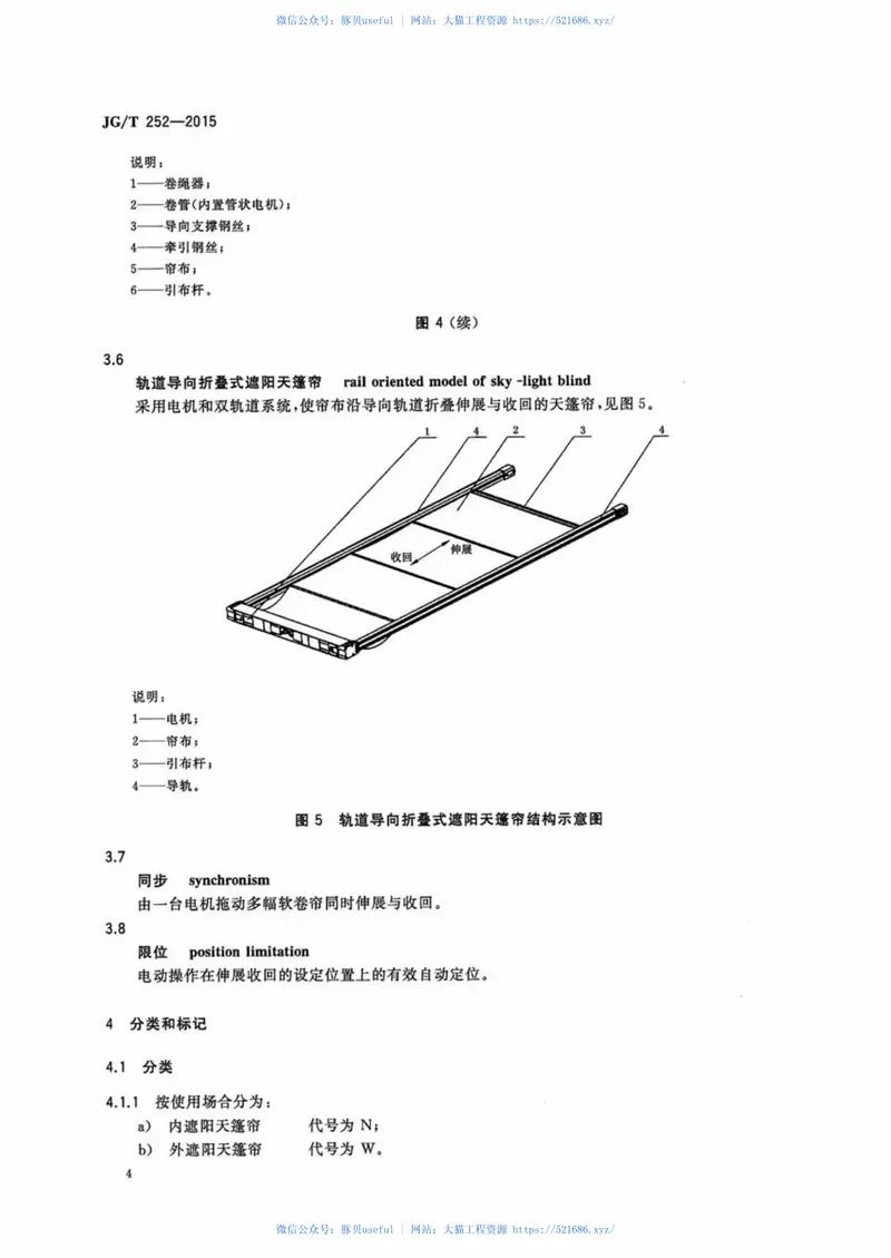 JGT252-2015建筑用遮阳天蓬帘 预览图