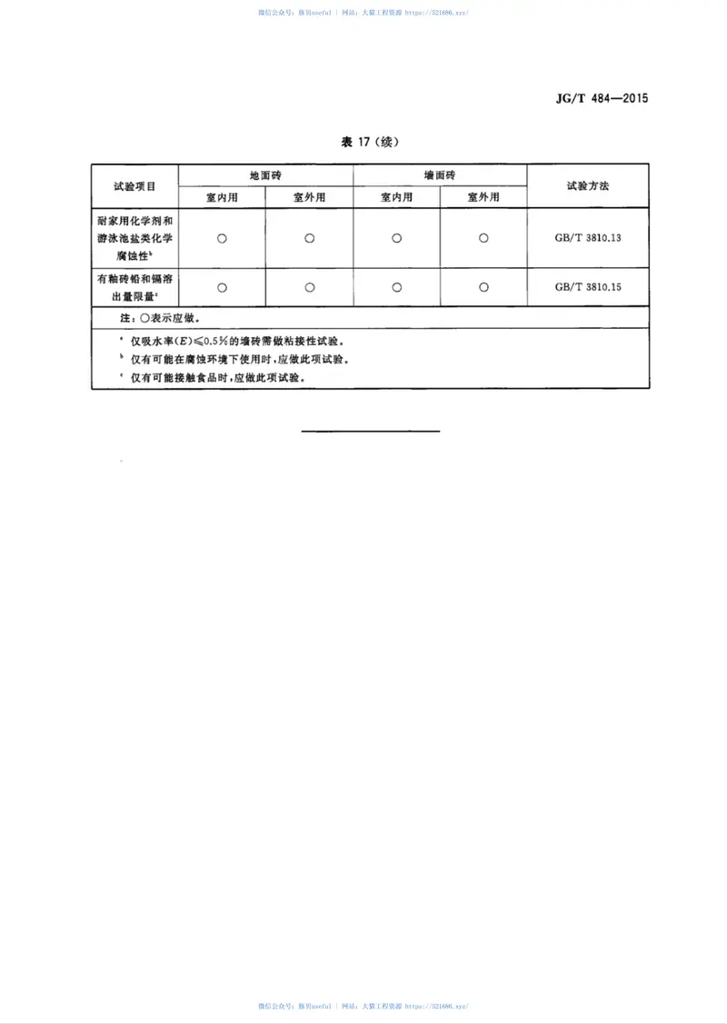 JGT484-2015室内外陶瓷墙地砖通用技术要求 预览图