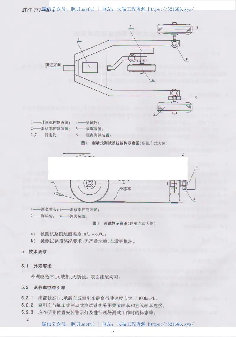 JTT777-2010路面制动式摩擦系数自动测试系统 预览图