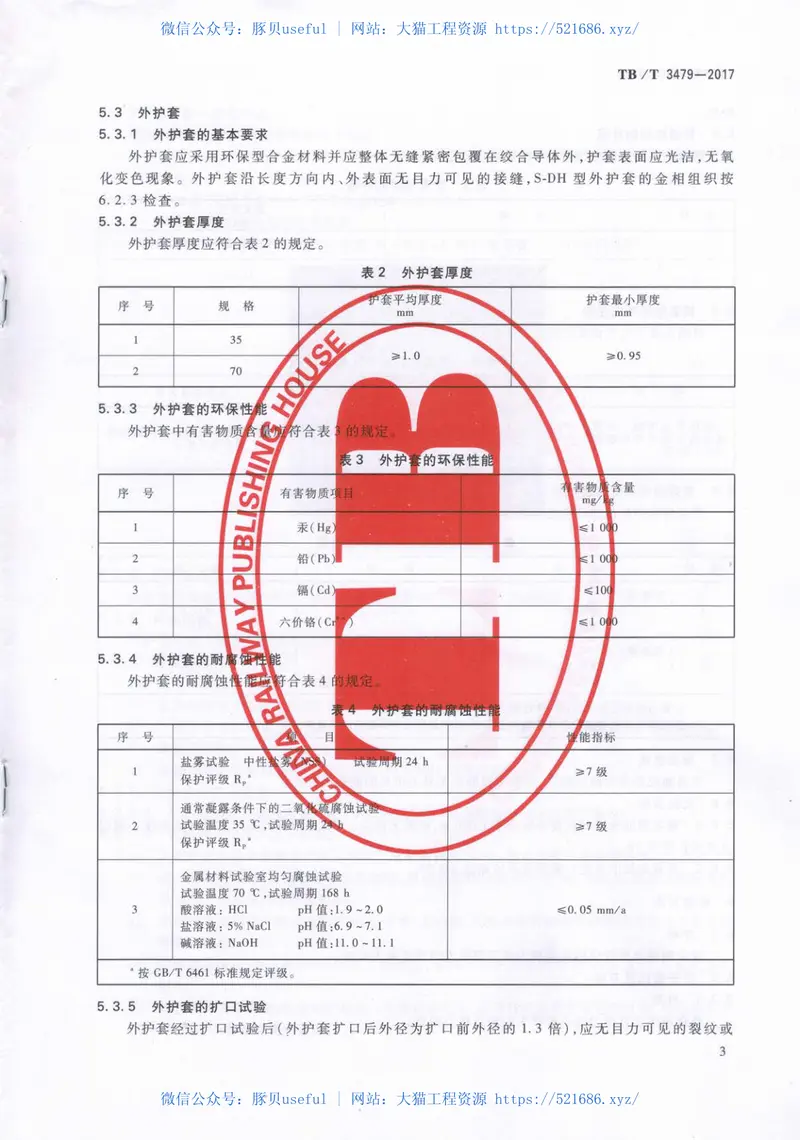 TBT3479-2017铁路贯通地线 预览图